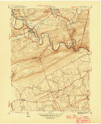 preview thumbnail of historical topo map of Berks County, PA in 1946