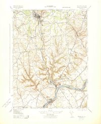Download a high-resolution, GPS-compatible USGS topo map for Bangor, PA (1943 edition)