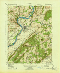 Download a high-resolution, GPS-compatible USGS topo map for Belvidere, PA (1943 edition)