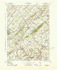 Download a high-resolution, GPS-compatible USGS topo map for Buckingham, PA (1943 edition)