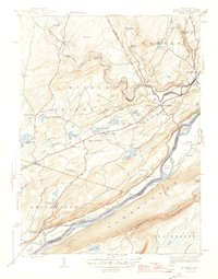 Download a high-resolution, GPS-compatible USGS topo map for Bushkill, PA (1947 edition)