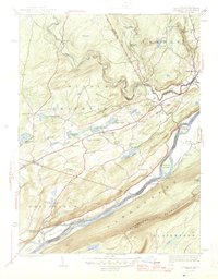 Download a high-resolution, GPS-compatible USGS topo map for Bushkill, PA (1947 edition)