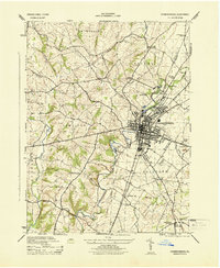 Download a high-resolution, GPS-compatible USGS topo map for Chambersburg, PA (1944 edition)