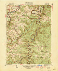 preview thumbnail of historical topo map of Clearfield County, PA in 1946