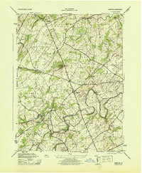 Download a high-resolution, GPS-compatible USGS topo map for Hampton, PA (1944 edition)