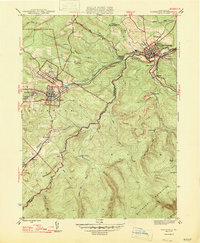 preview thumbnail of historical topo map of Houtzdale, PA in 1947