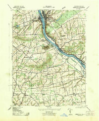 preview thumbnail of historical topo map of Lambertville, NJ in 1943