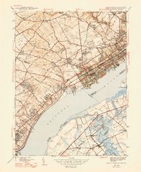 Download a high-resolution, GPS-compatible USGS topo map for Marcus Hook, PA (1948 edition)