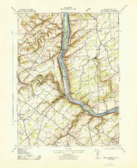 Download a high-resolution, GPS-compatible USGS topo map for Point Pleasant, PA (1943 edition)