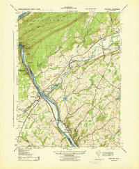 Download a high-resolution, GPS-compatible USGS topo map for Portland, PA (1943 edition)