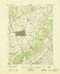 preview thumbnail of historical topo map of Quakertown, PA in 1943