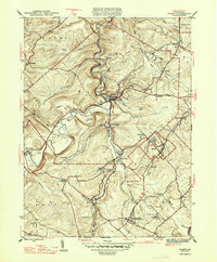Download a high-resolution, GPS-compatible USGS topo map for Ramey, PA (1947 edition)