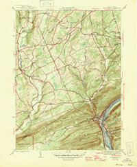 Download a high-resolution, GPS-compatible USGS topo map for Shickshinny, PA (1946 edition)