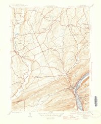 Download a high-resolution, GPS-compatible USGS topo map for Shickshinny, PA (1946 edition)