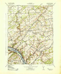 Download a high-resolution, GPS-compatible USGS topo map for Stockton, PA (1943 edition)