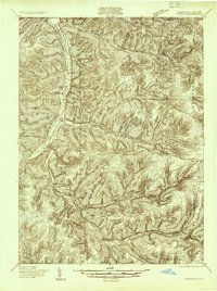 Download a high-resolution, GPS-compatible USGS topo map for Kinzua, PA (1936 edition)