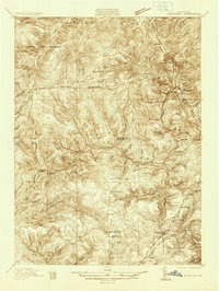preview thumbnail of historical topo map of Forest County, PA in 1935