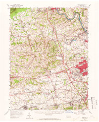 preview thumbnail of historical topo map of Alburtis, PA in 1957