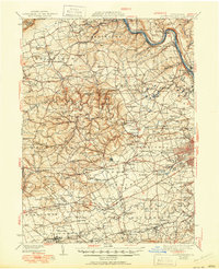 1942 Map of Allentown West, 1951 Print