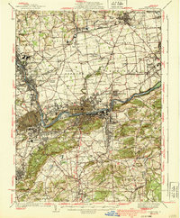 preview thumbnail of historical topo map of Allentown, PA in 1939