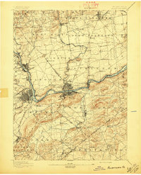 1894 Map of Allentown, 1897 Print