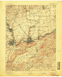 1894 Map of Allentown, 1905 Print
