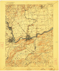 1894 Map of Allentown, 1922 Print