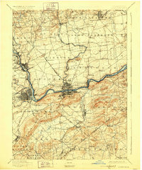 1894 Map of Allentown, 1928 Print
