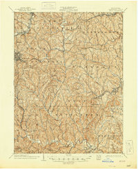 1904 Map of Amity, 1944 Print