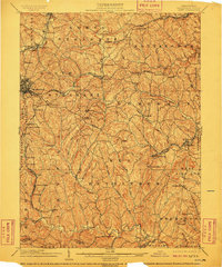 1904 Map of Amity, 1910 Print