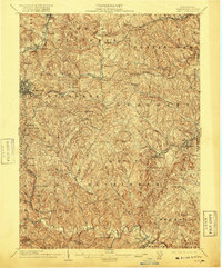 1904 Map of Amity, 1918 Print