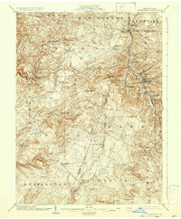 1904 Map of Cambria County, PA, 1937 Print