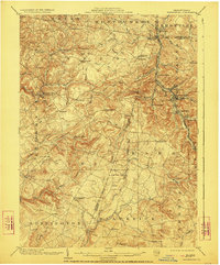 1904 Map of Cambria County, PA, 1923 Print