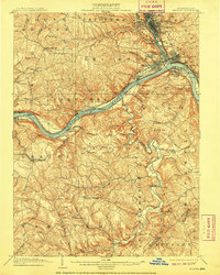 1904 Map of Beaver, 1909 Print