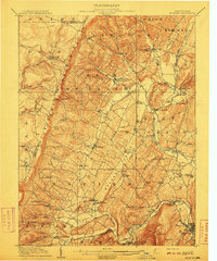 preview thumbnail of historical topo map of Bedford County, PA in 1910