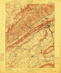 1909 Map of Bellefonte