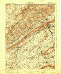 1909 Map of Bellefonte, 1929 Print