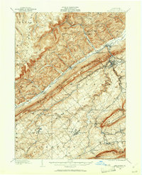 1908 Map of Bellefonte, 1961 Print