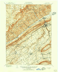 1908 Map of Bellefonte, 1956 Print