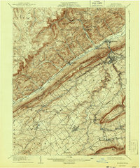 1909 Map of Bellefonte, 1943 Print