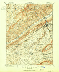 1909 Map of Bellefonte, 1951 Print