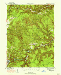 Download a high-resolution, GPS-compatible USGS topo map for Benezette, PA (1955 edition)