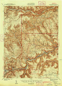 1943 Map of Cameron County, PA