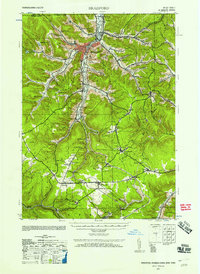preview thumbnail of historical topo map of Bradford, PA in 1941