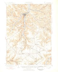 1924 Map of Bradford, 1952 Print