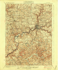 Download a high-resolution, GPS-compatible USGS topo map for Brookville, PA (1926 edition)