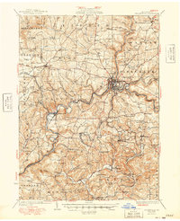 Download a high-resolution, GPS-compatible USGS topo map for Brookville, PA (1949 edition)