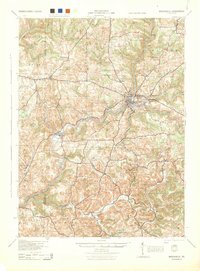 Download a high-resolution, GPS-compatible USGS topo map for Brookville, PA (1944 edition)