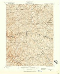 1904 Map of Burgettstown, 1958 Print