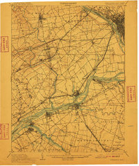 1906 Map of Burlington, 1910 Print